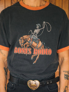 Billy Bones Club Rodeo Ringer Tee - Washed Black