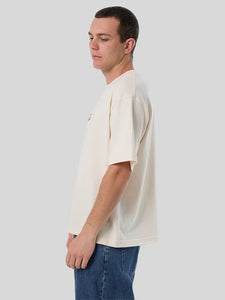 Thrills Lifted Spirits Embro Box Fit Oversize Tee - Unbleached
