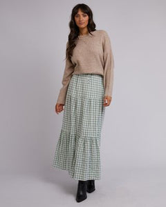 All About Eve Frankie Maxi Skirt - Sage