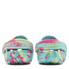 Load image into Gallery viewer, Crocs Kids Classic Marbled Clog  - Aquamarine/Multi
