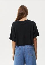 Load image into Gallery viewer, Afends Slay Cropped Oversized Hemp Tee - Black
