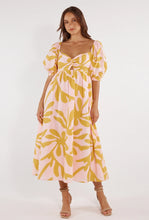 Load image into Gallery viewer, Girl and the Sun Paloma Midi Dress - Palma Amarilla Print
