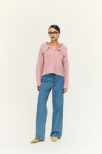 Load image into Gallery viewer, Staple The Label Cleo Polo Jumper - Pink Marle
