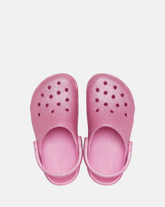 Crocs Classic Glitter Clog Toddler (C4-C10) - Pink Tweed Glitter