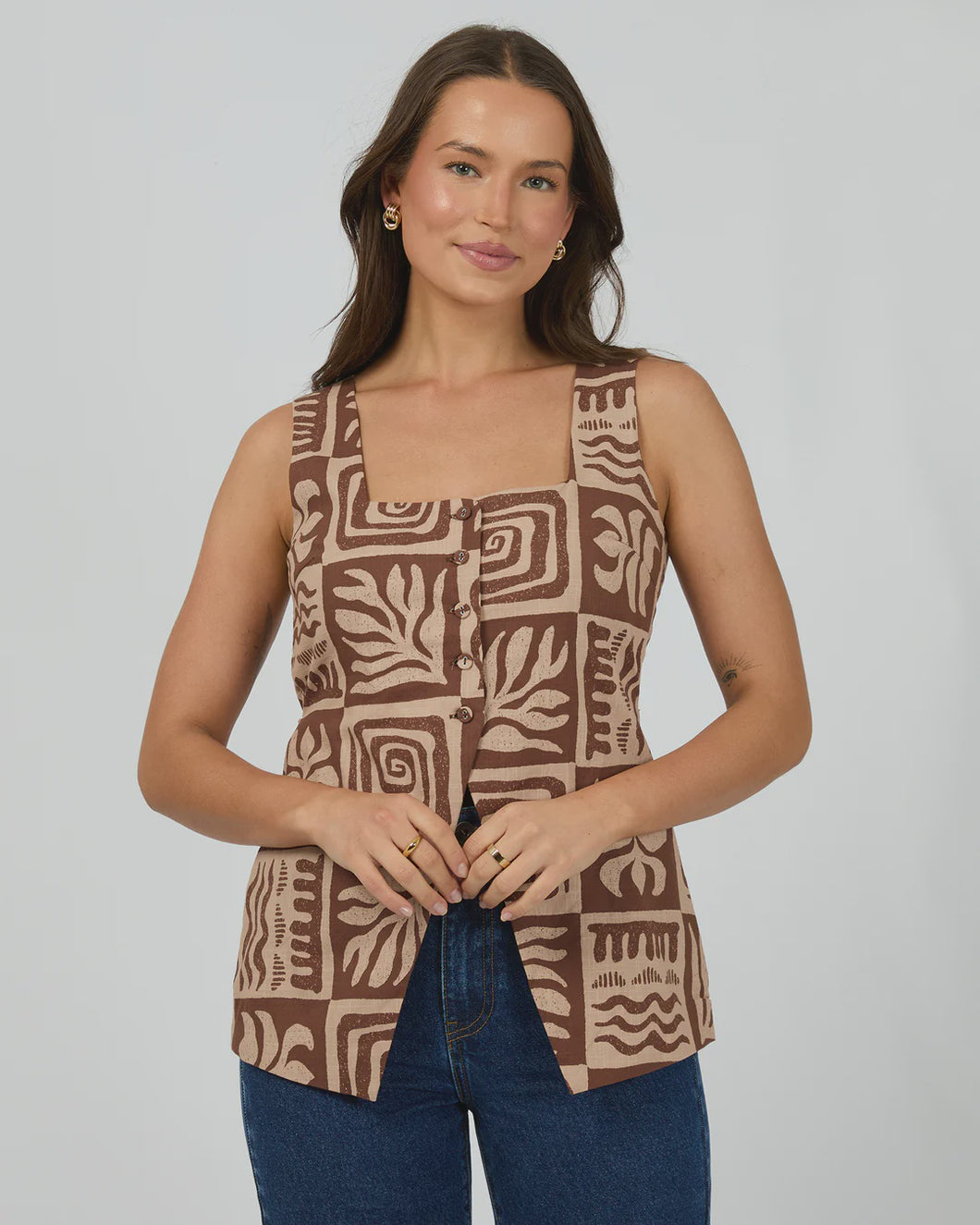 Silent Theory Tulum Top - Brown