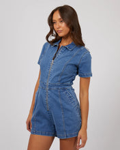 Load image into Gallery viewer, Silent Theory Boston Playsuit - Mid Blue
