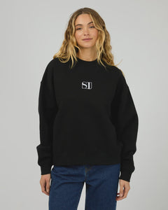 Silent Theory Silent Luxe Crew - Black