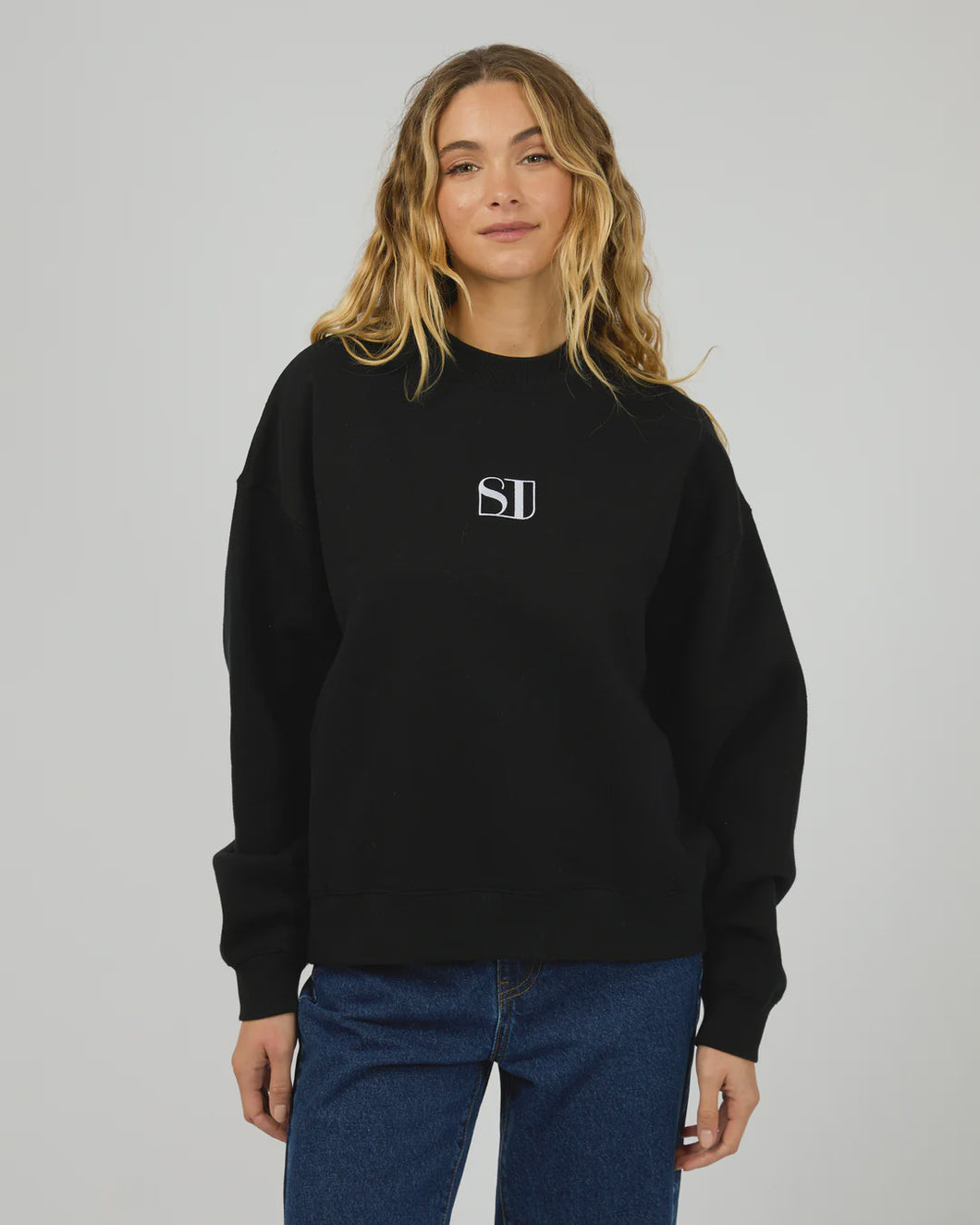 Silent Theory Silent Luxe Crew - Black