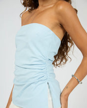 Load image into Gallery viewer, Silent Theory Bowie Strapless Top - Light Blue
