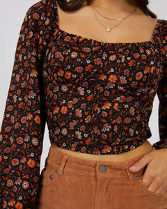 All About Eve Luna Floral Top - Print