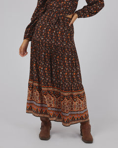 All About Eve Luna Floral Maxi Skirt - Print