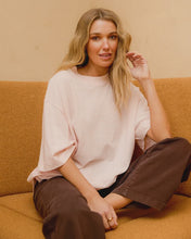 Load image into Gallery viewer, All About Eve Kya Oversized Stripe Tee - Pale Pink

