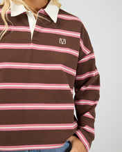 Load image into Gallery viewer, All About Eve Avery Rugby Top - Brown
