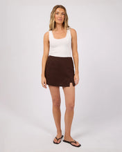 Load image into Gallery viewer, All About Eve Fern Linen Skort - Brown
