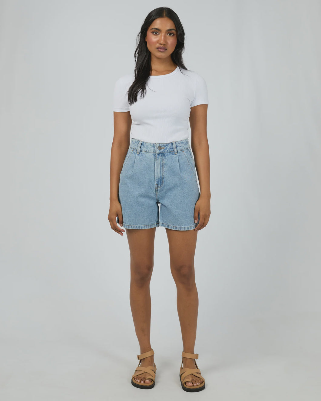 All About Eve Stevie Denim Short - Light Blue
