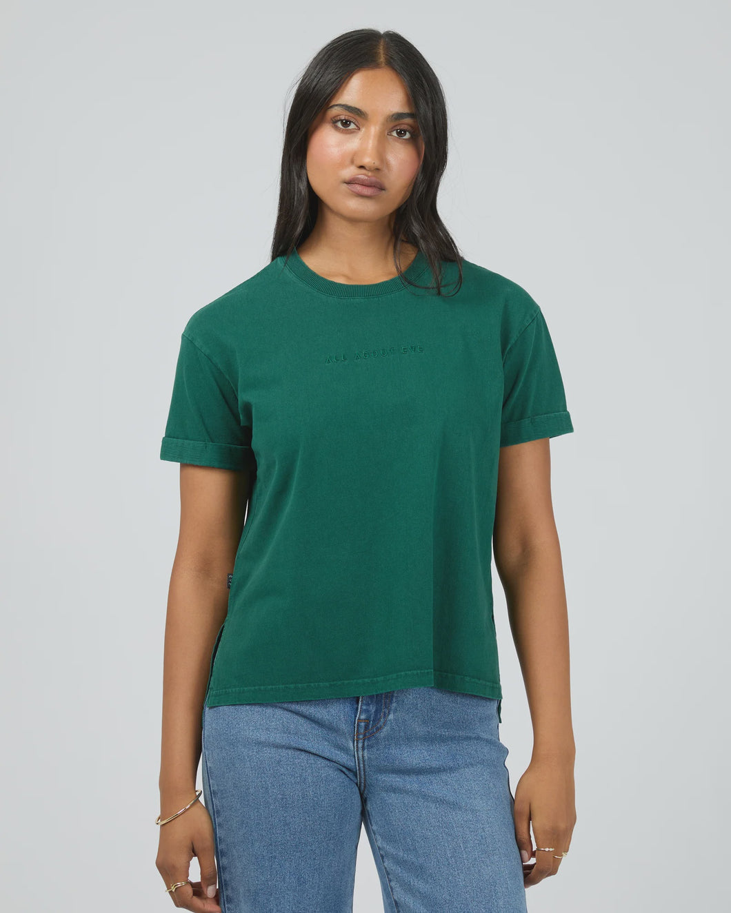 All About Eve AAE Washed Tee - Forrest Green