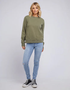 All About Eve AAE Washed Crew - Khaki