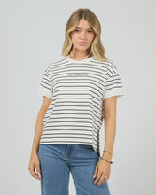 Load image into Gallery viewer, All About Eve AAE Washed Stripe Tee - Black
