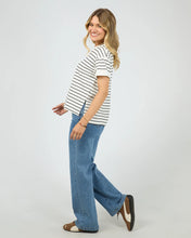 Load image into Gallery viewer, All About Eve AAE Washed Stripe Tee - Black

