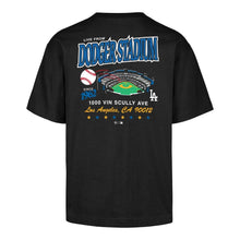 Load image into Gallery viewer, &#39;47 Brand Los Angeles Dodgers Vintage Stadium Foundation Tee - Black
