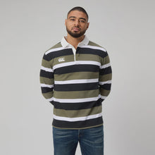 Load image into Gallery viewer, Canterbury Yarn Dye Stripe Rugby Top - 673 Beetle
