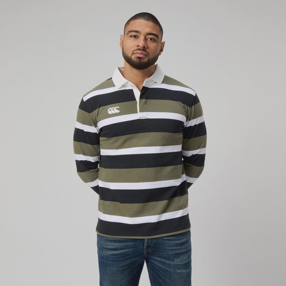 Canterbury Yarn Dye Stripe Rugby Top - 673 Beetle
