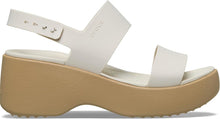Load image into Gallery viewer, Crocs Women Brooklyn Sky Sandal Shoe - Frappe/Cashew
