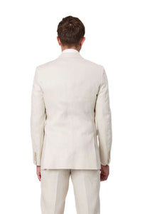 Savile Row Abram Pure Linen Jacket -Ecru