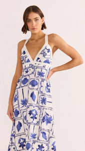 MINKPINK  Postcard-Floral Sylvie Panel Midi Dress