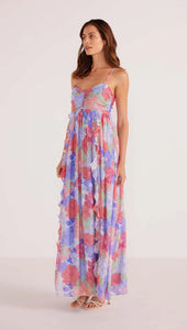 MINKPINK Belle Ruffle Maxi Dress - Spring Bloom