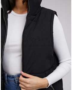 All About Eve Classic Puffer Vest - Black