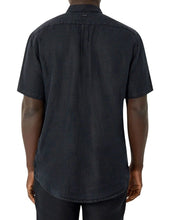 Load image into Gallery viewer, Industrie Trinidad Linen Blend S/S Shirt - OD Black
