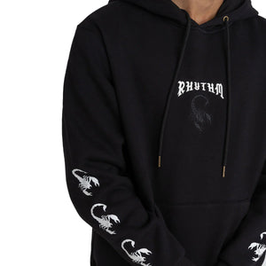 Rhythm Scorpion Heavyweight Fleece Hood - Black