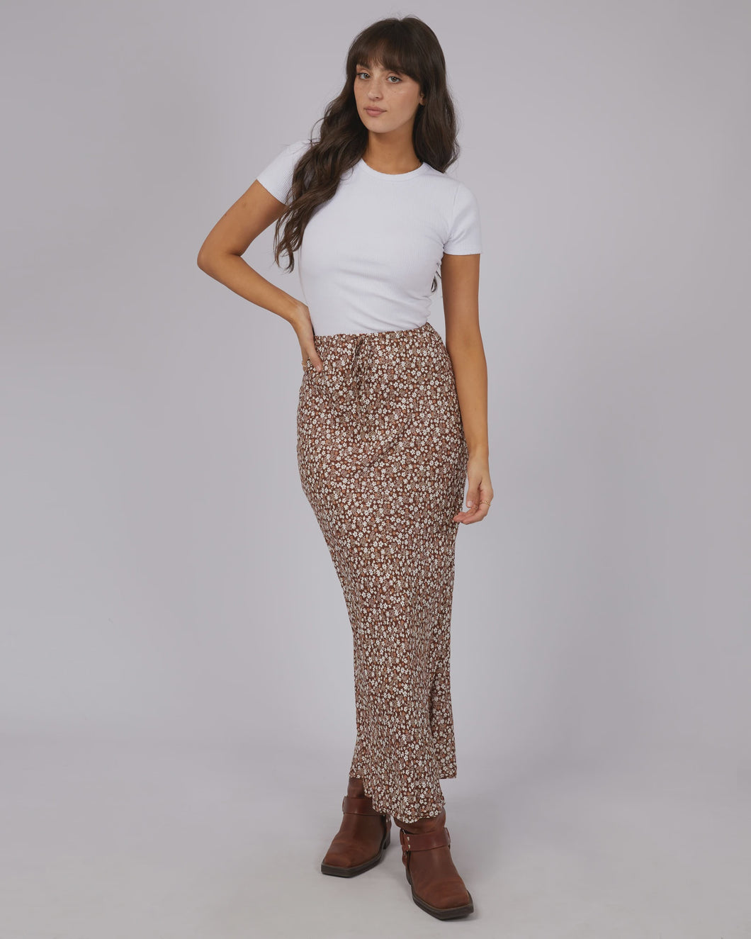 All About Eve Tallows Floral Maxi Skirt