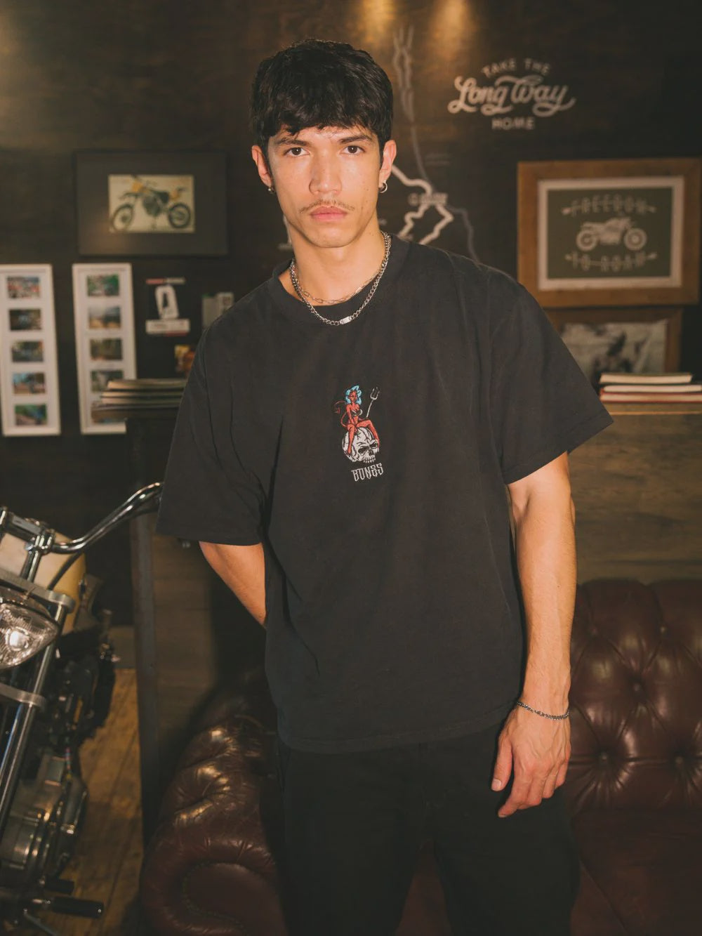 Billy Bones Devil's Attraction Tee - Vintage Black