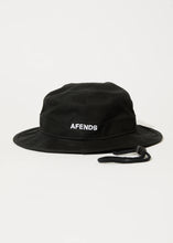 Load image into Gallery viewer, Afends Flame Recycled Bucket Hat - Black
