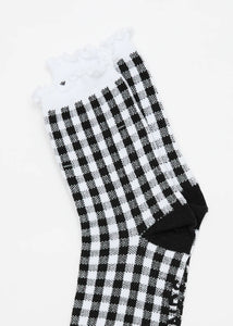 Afends Rowan Socks Two Pack - Black Check