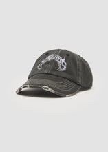 Load image into Gallery viewer, Afends Scorpius Recycled Six Panel Cap - Stone Black
