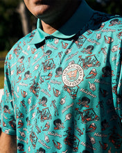 Load image into Gallery viewer, The Mad Hueys Hueys Golf SS Polo - Teal
