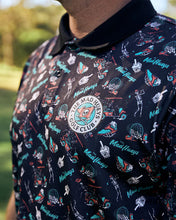 Load image into Gallery viewer, The Mad Hueys Hueys Golf SS Polo - Black
