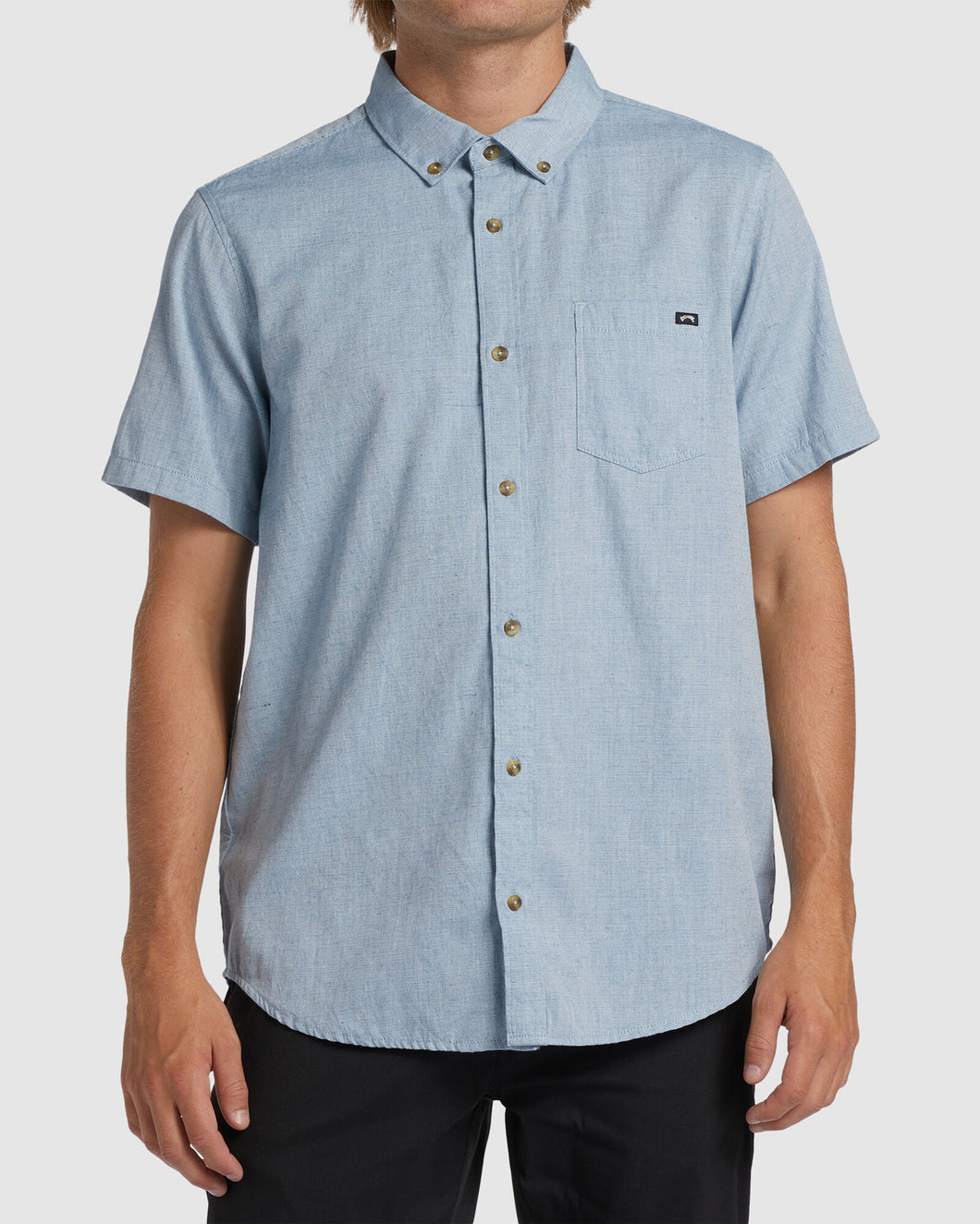Billabong All Day Short Sleeve Shirt - Powder Blue