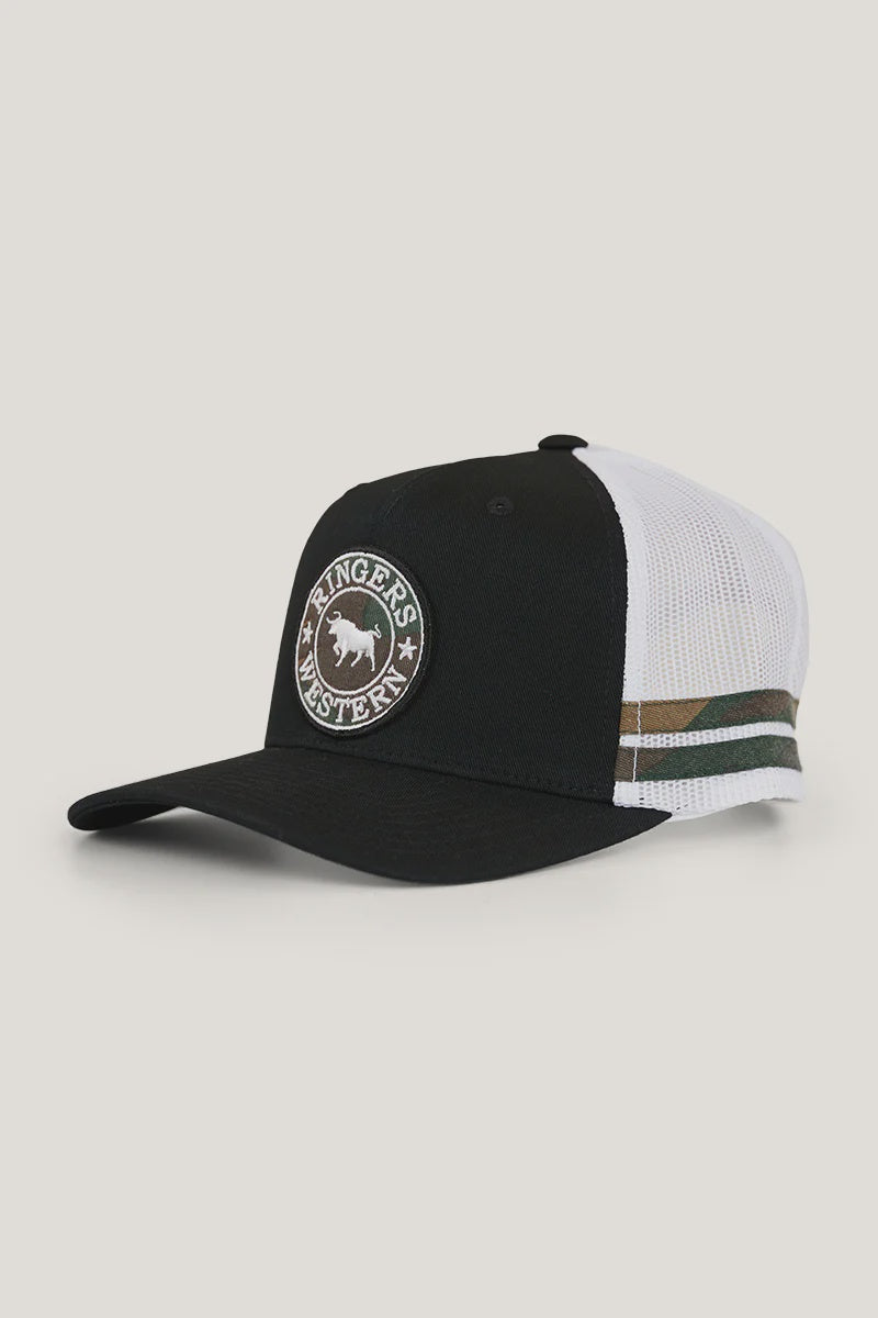 Ringers Western McCoy Kids Trucker Cap - Black/Camo