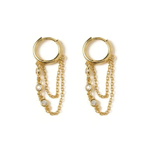 Arms Of Eve Amaretto Gold Huggie Earrings