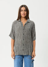 Load image into Gallery viewer, Afends Asta Seer Sucker Regular Shirt - Steel
