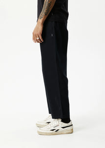 Afends Ninety Eights Recycled Elastic Waist Pant - Black