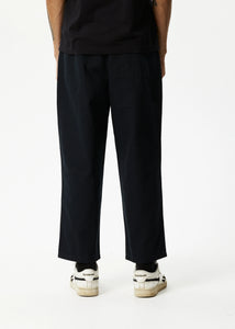 Afends Ninety Eights Recycled Elastic Waist Pant - Black