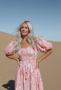 Girl and the Sun Ana Midi Dress - Desert Flower