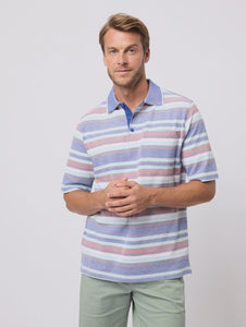 Breakaway Kael Cotton Pique Polo - Twilight