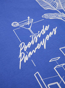 Barney Cools Blueprint Tee - Cyber Blue