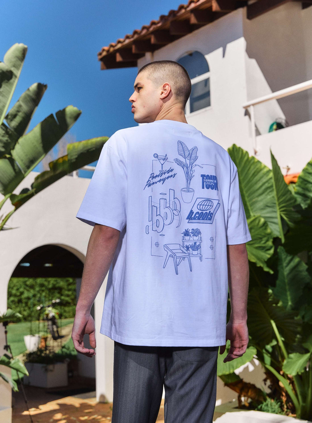 Barney Cools Blueprint Tee - White